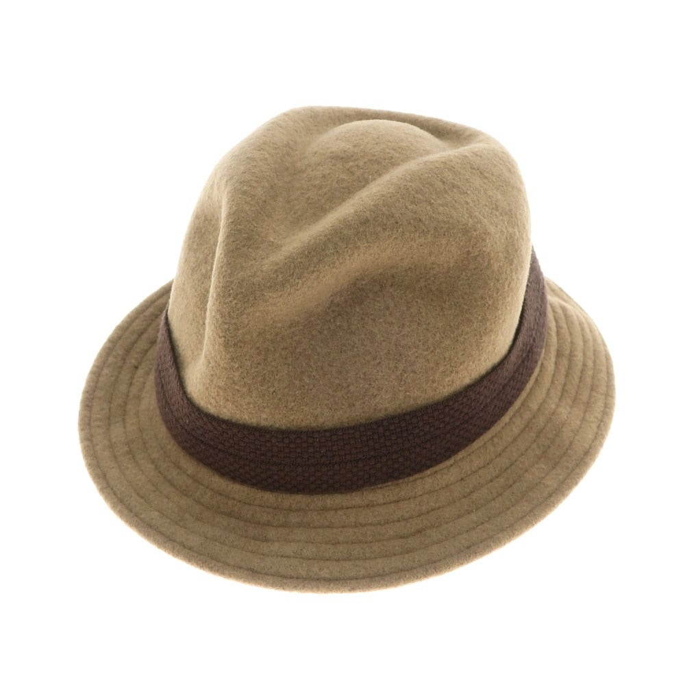 [Used] LACOSTE wool fedora hat, light brown [58cm] [Condition: B] [Men&