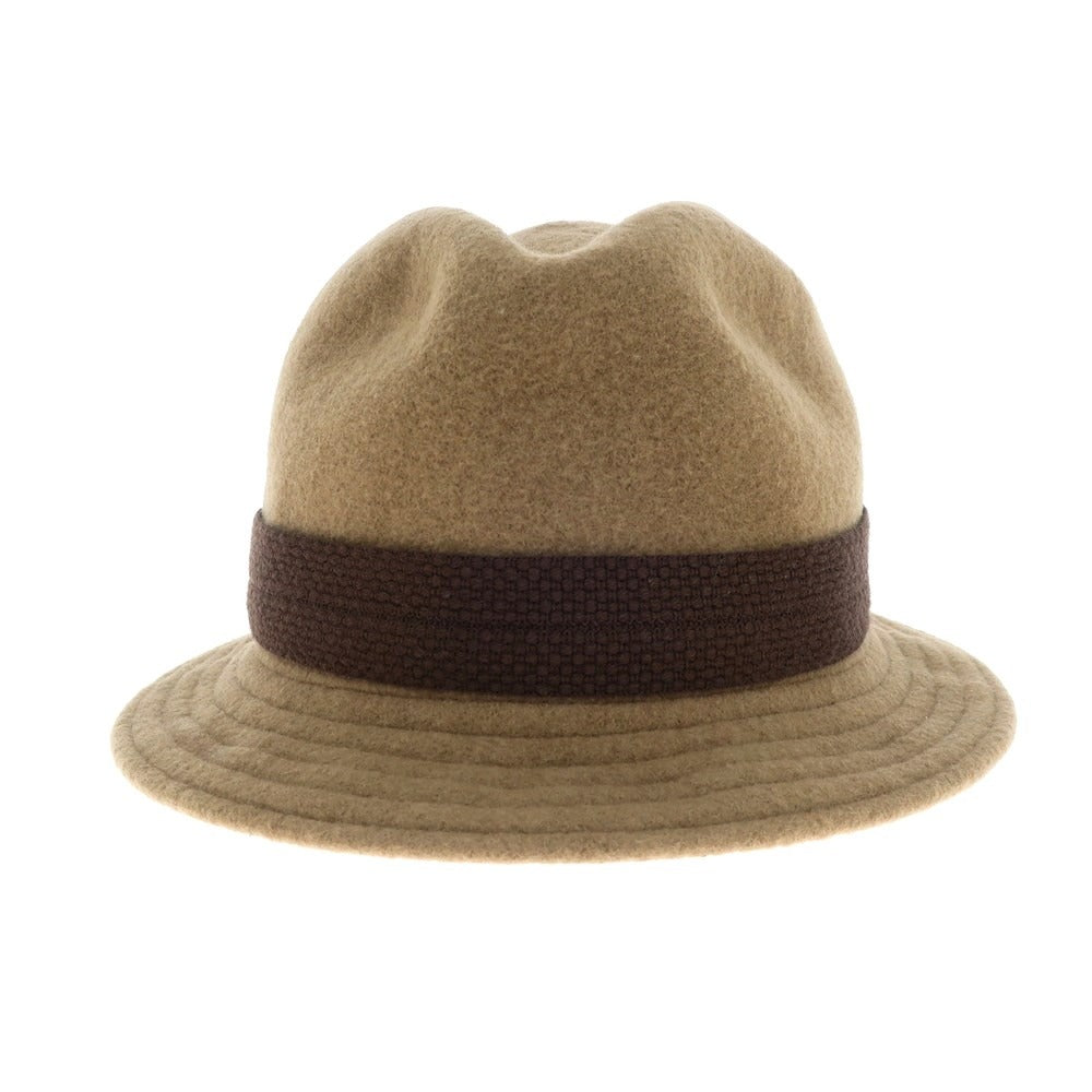 [Used] LACOSTE wool fedora hat, light brown [58cm] [Condition: B] [Men&