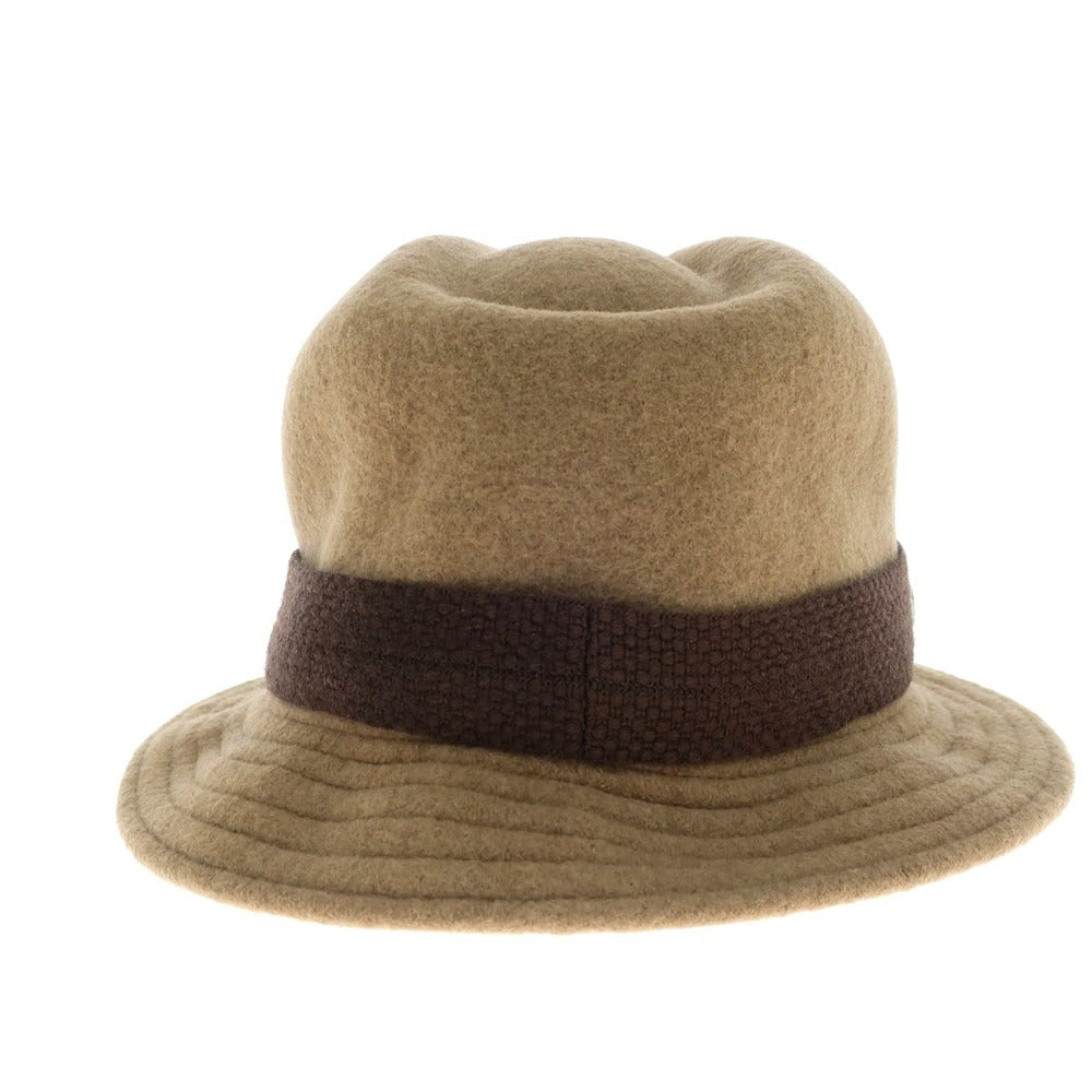 [Used] LACOSTE wool fedora hat, light brown [58cm] [Condition: B] [Men&