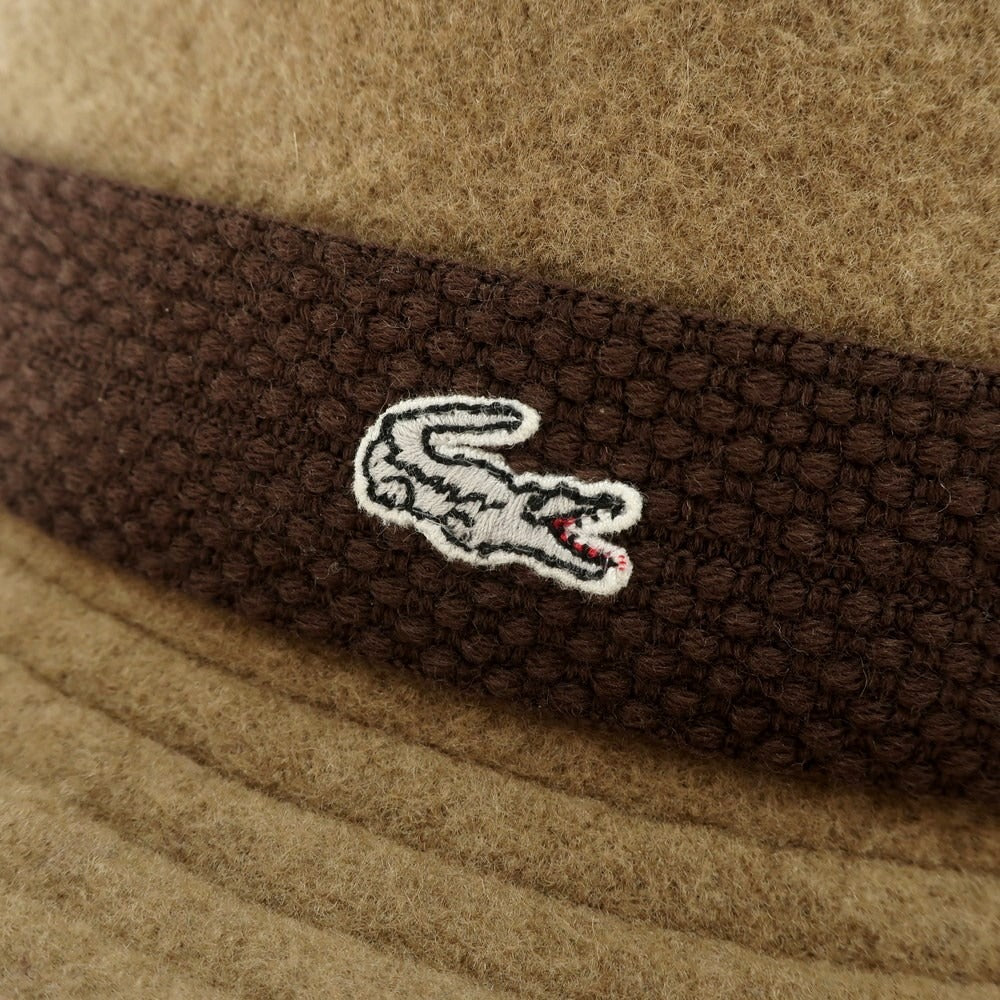 [Used] LACOSTE wool fedora hat, light brown [58cm] [Condition: B] [Men&