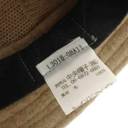 [Used] LACOSTE wool fedora hat, light brown [58cm] [Condition: B] [Men&