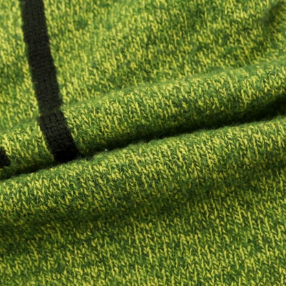 [Used] Brooksfield mid-gauge wool crew neck knit, green x lime [50] [Condition: C] [Men&