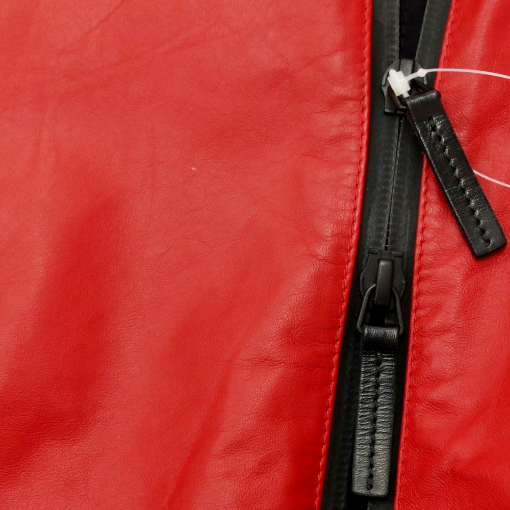 [Used] Gucci Viaggio Leather Hooded Blouson Red [44] [Condition Rank B] ​​[Men&