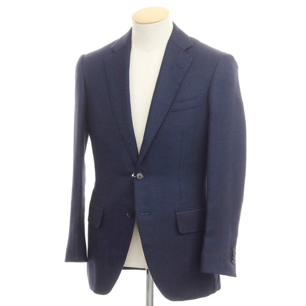 [Used] TOMORROWLAND Alpaca wool tailored jacket, navy [44] [Condition rank B] ​​[Men&