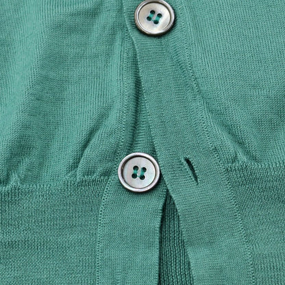 [Used] Drumohr wool cardigan, green [44] [Condition rank B] ​​[Men&