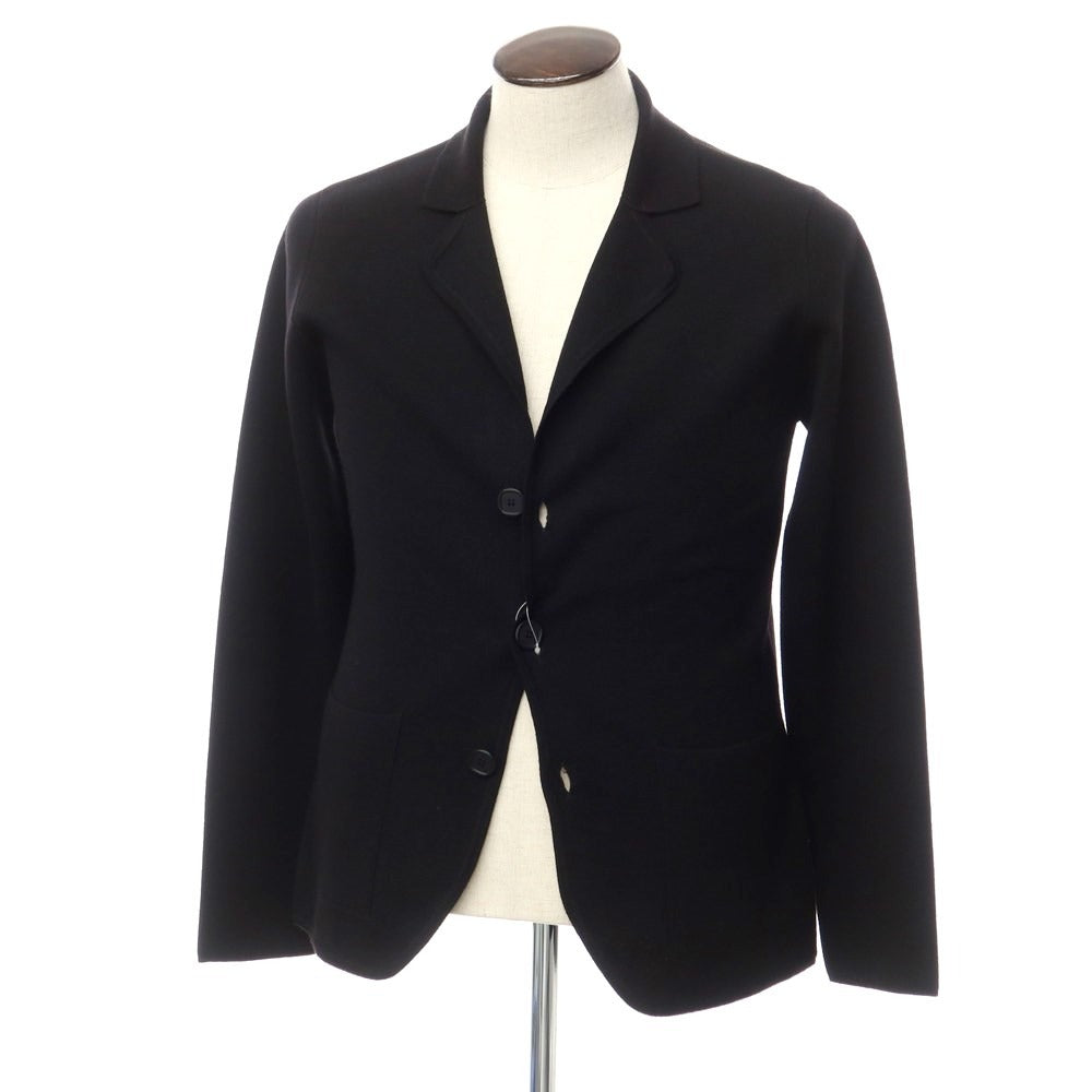 [Used] V-neck wool knit jacket cardigan black [48] [Condition rank B] ​​[Men&