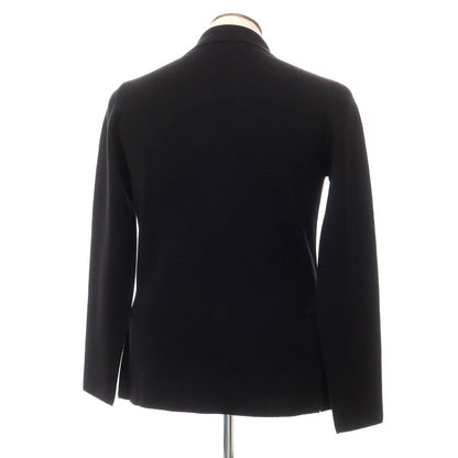 [Used] V-neck wool knit jacket cardigan black [48] [Condition rank B] ​​[Men&