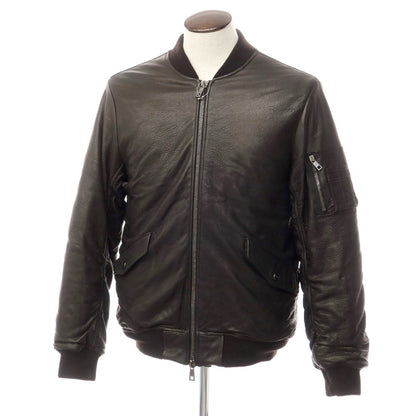 [Used] Giorgio Brato GIORGIO BRATO 2023 Autumn/Winter Sheepskin Leather MA-1 Bomber Jacket Blouson Black [L] [Condition Rank B] ​​[Men&