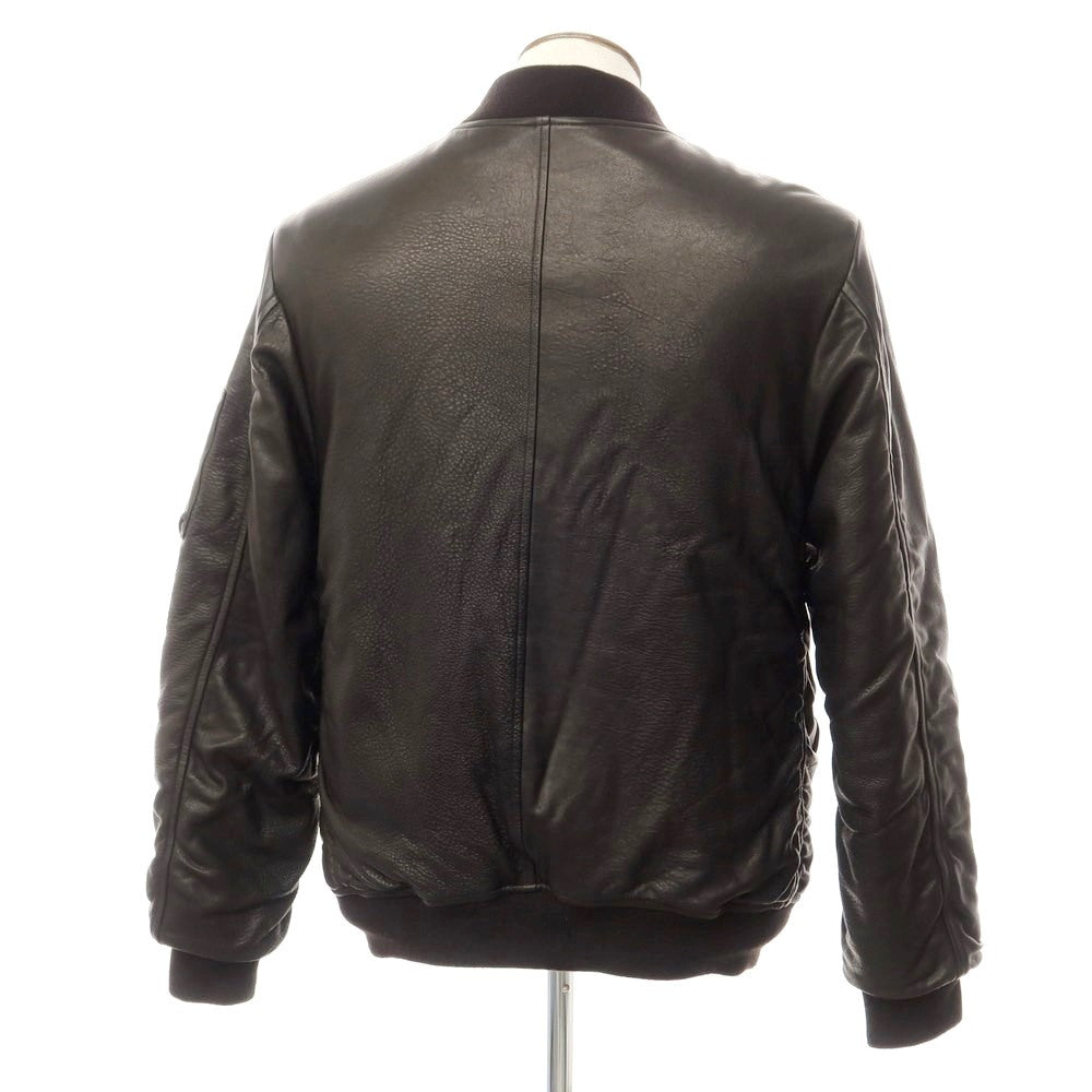 [Used] Giorgio Brato GIORGIO BRATO 2023 Autumn/Winter Sheepskin Leather MA-1 Bomber Jacket Blouson Black [L] [Condition Rank B] ​​[Men&