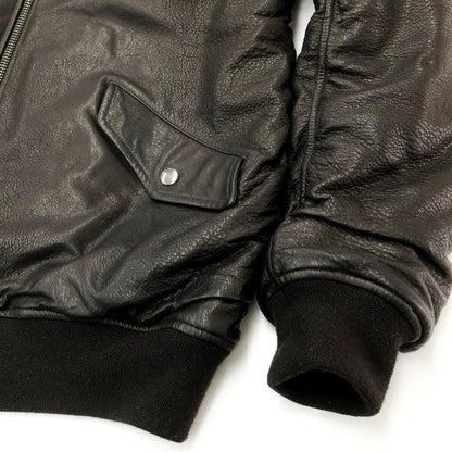 [Used] Giorgio Brato GIORGIO BRATO 2023 Autumn/Winter Sheepskin Leather MA-1 Bomber Jacket Blouson Black [L] [Condition Rank B] ​​[Men&