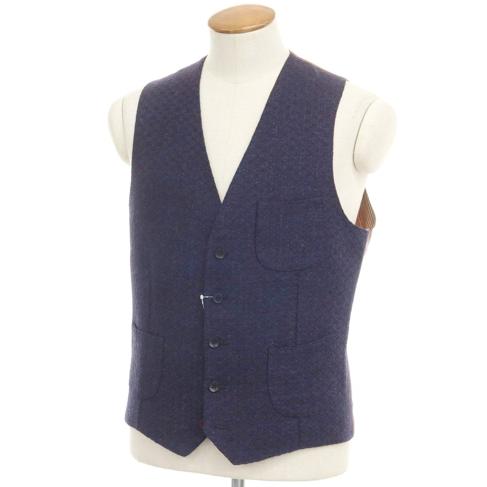 [Used] Ernesto GFB Wool Mohair Gilet Vest Navy [50] [Condition Rank B] ​​[Men&