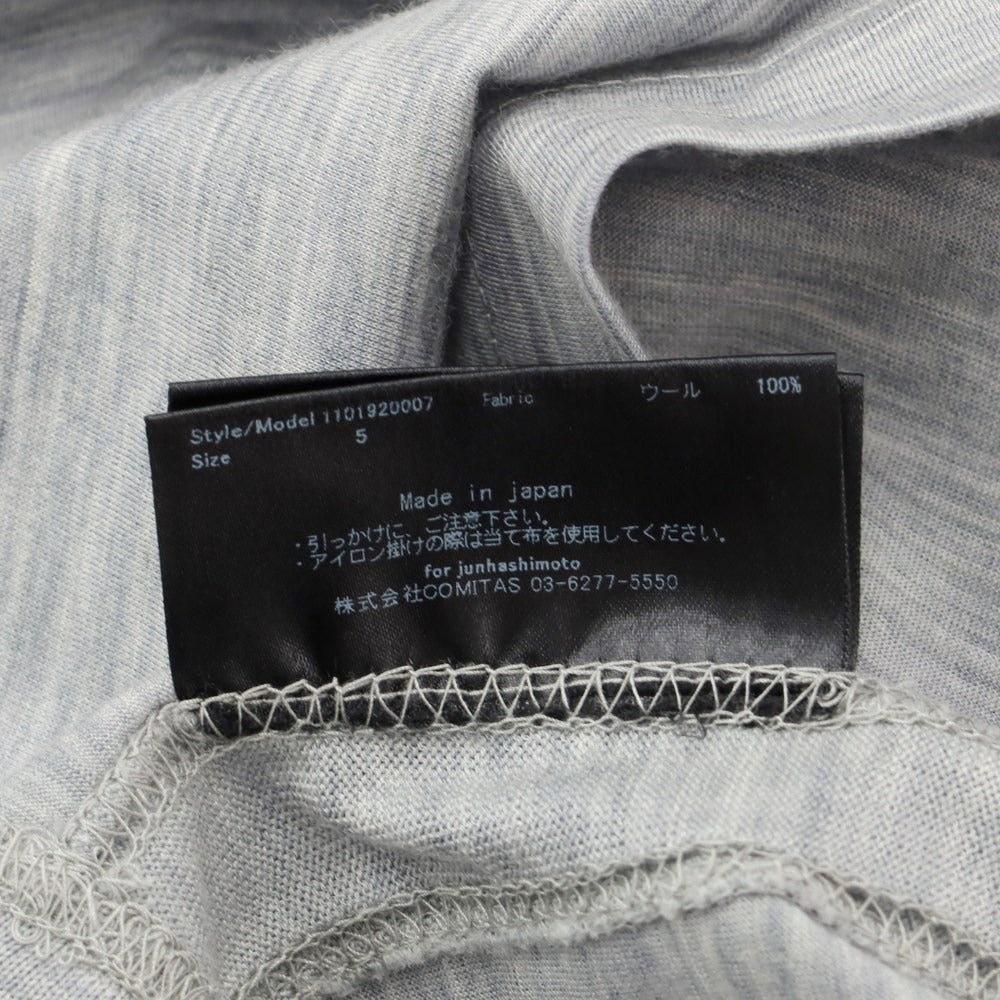 [Used] Jun Hashimoto Wool Mock Neck Long Sleeve T-Shirt Gray [5] [Condition Rank B] ​​[Men&