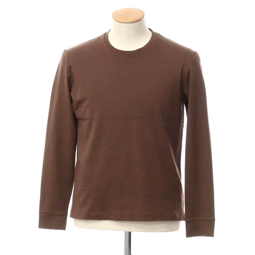 [Used] CrossCloset crossclothet Cotton Crew Neck Long Sleeve T-Shirt Brown [1] [Condition Rank B] ​​[Men&