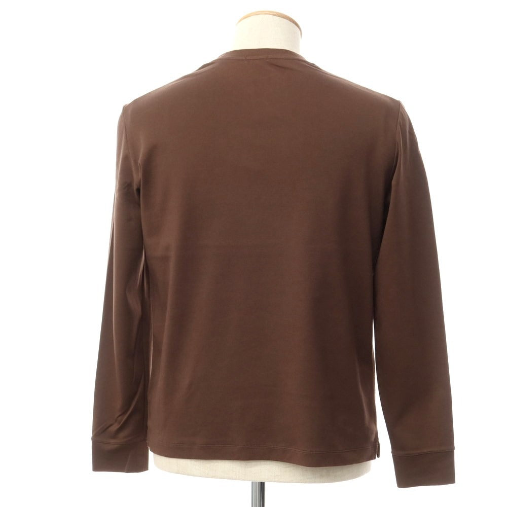 [Used] CrossCloset crossclothet Cotton Crew Neck Long Sleeve T-Shirt Brown [1] [Condition Rank B] ​​[Men&