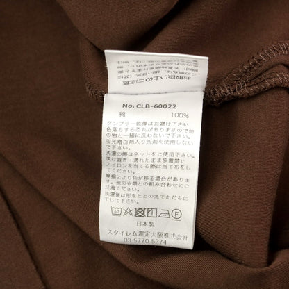 [Used] CrossCloset crossclothet Cotton Crew Neck Long Sleeve T-Shirt Brown [1] [Condition Rank B] ​​[Men&