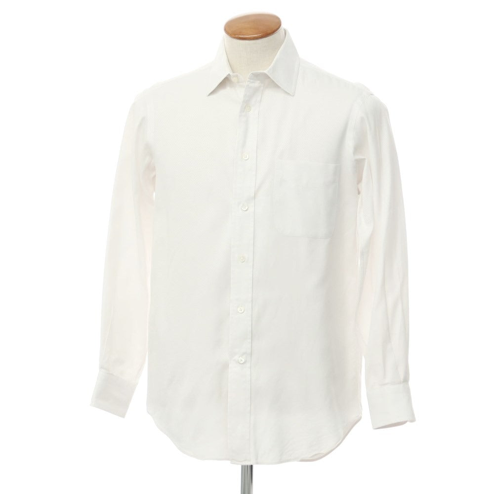 [Used] Makers Shirt Kamakura Cotton Semi-wide Collar Dress Shirt White [39] [Condition Rank C] [Men&