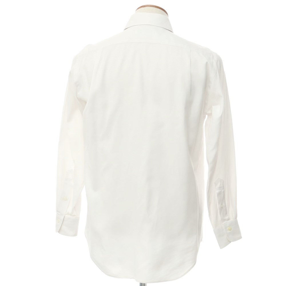 [Used] Makers Shirt Kamakura Cotton Semi-wide Collar Dress Shirt White [39] [Condition Rank C] [Men&