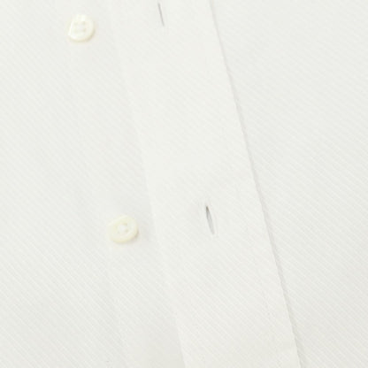 [Used] Makers Shirt Kamakura Cotton Semi-wide Collar Dress Shirt White [39] [Condition Rank C] [Men&