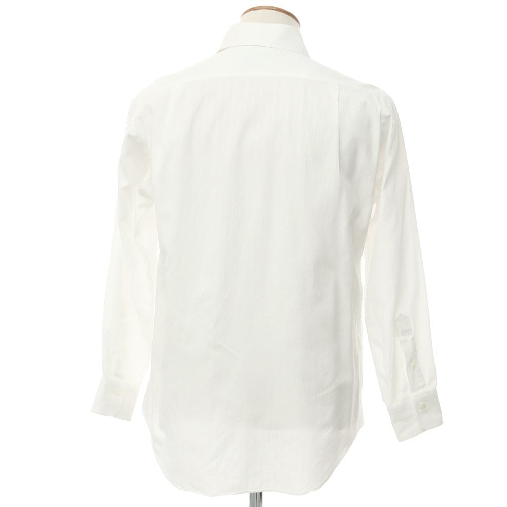 [Used] Makers Shirt Kamakura Cotton Semi-wide Collar Dress Shirt White [39] [Condition Rank C] [Men&