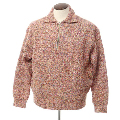 [Used] MEIAS Nylon Wool Rayon Half Zip Pullover Knit Multicolor [L] [Condition Rank B] ​​[Men&