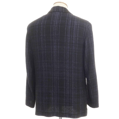 [Used] Altea Rayon Nylon Check Casual Jacket Navy [L] [Condition Rank C] [Men&