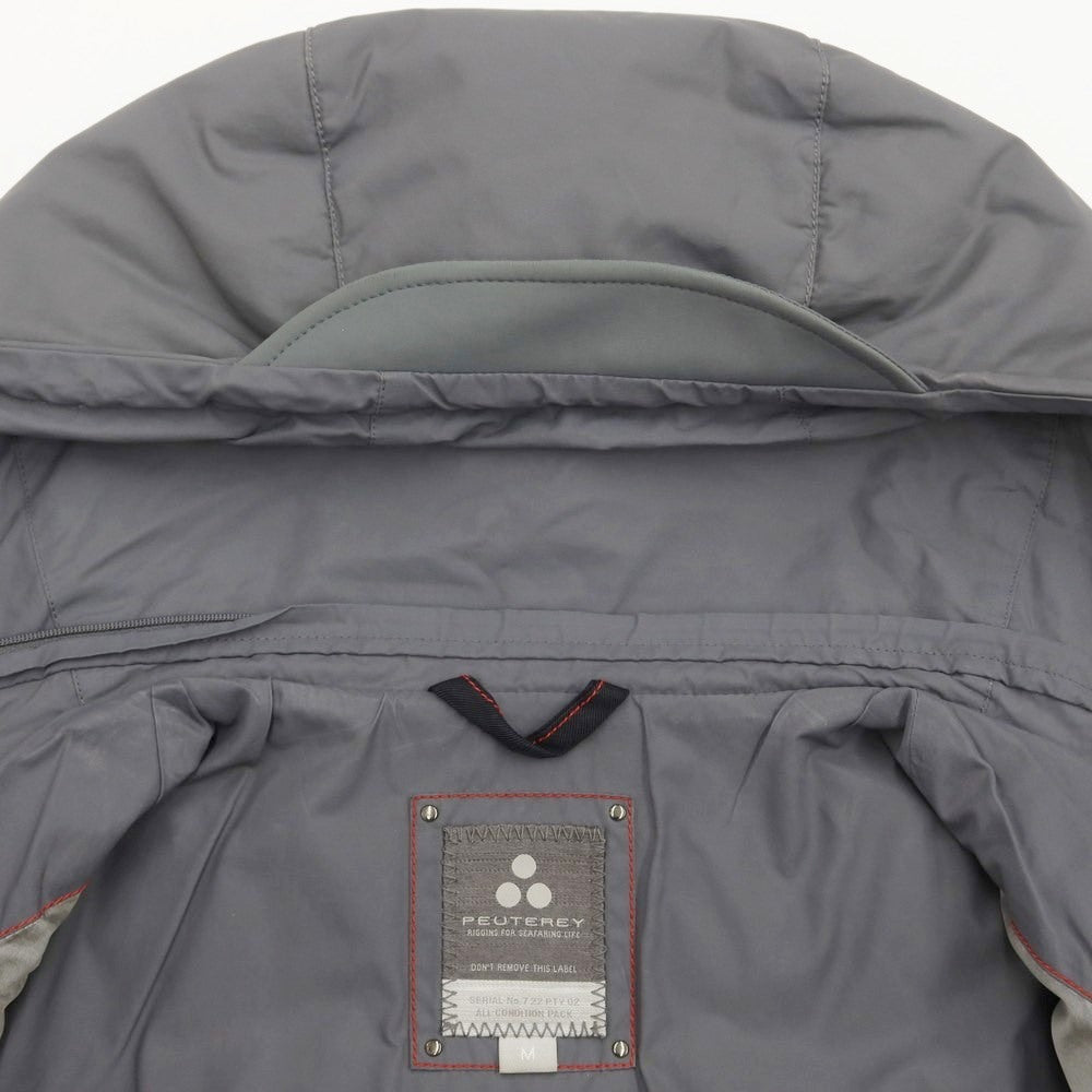 [Used] PEUTEREY Hurricane nylon cotton down coat, grey [M] [Condition: C] [Men&