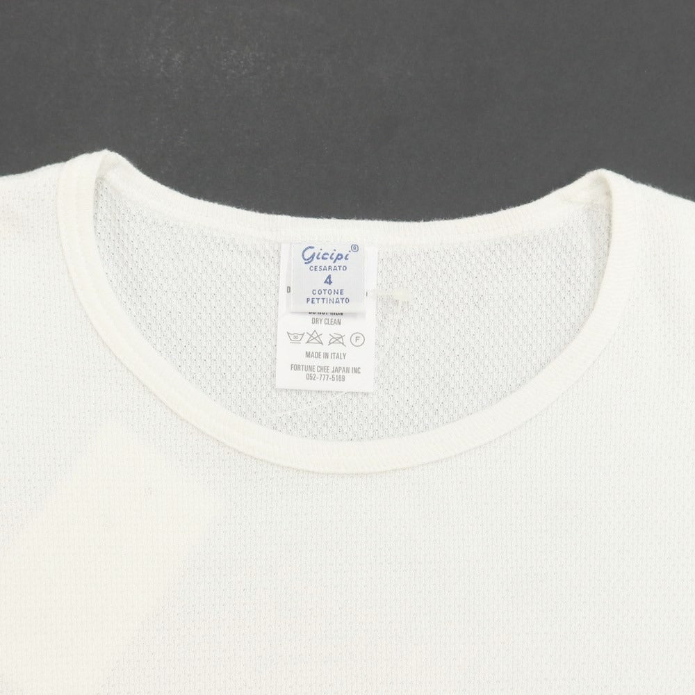 [Used] GICIPI Cotton Thermal Long Sleeve T-Shirt White [4] [Condition Rank C] [Men&