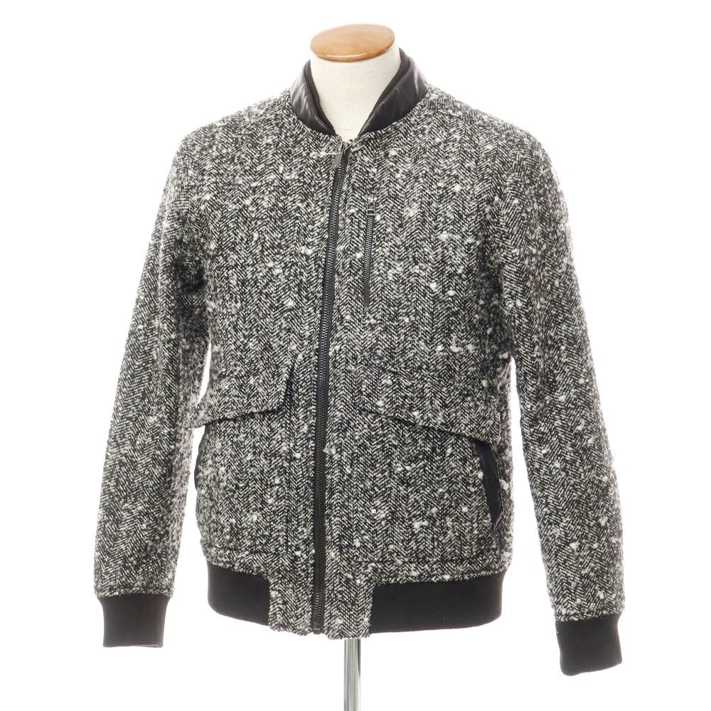 [Used] SSEINSE Tweed Padded Blouson Black x White [2 (M)] [Condition Rank C] [Men&