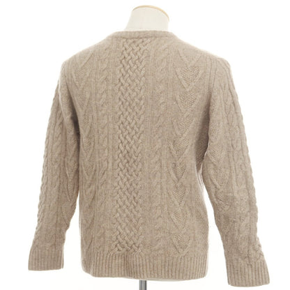 [Used] green label relaxing wool cable pullover knit beige [M] [Condition rank C] [Men&