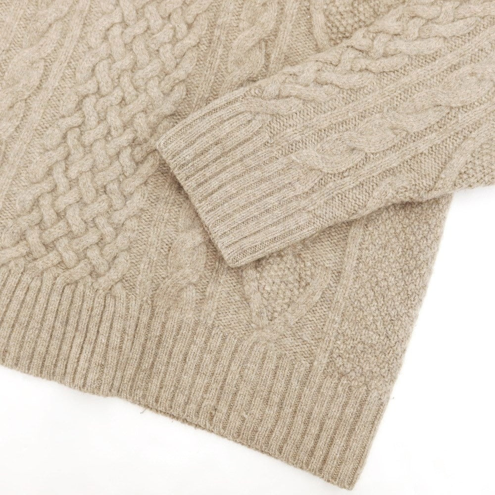 [Used] green label relaxing wool cable pullover knit beige [M] [Condition rank C] [Men&