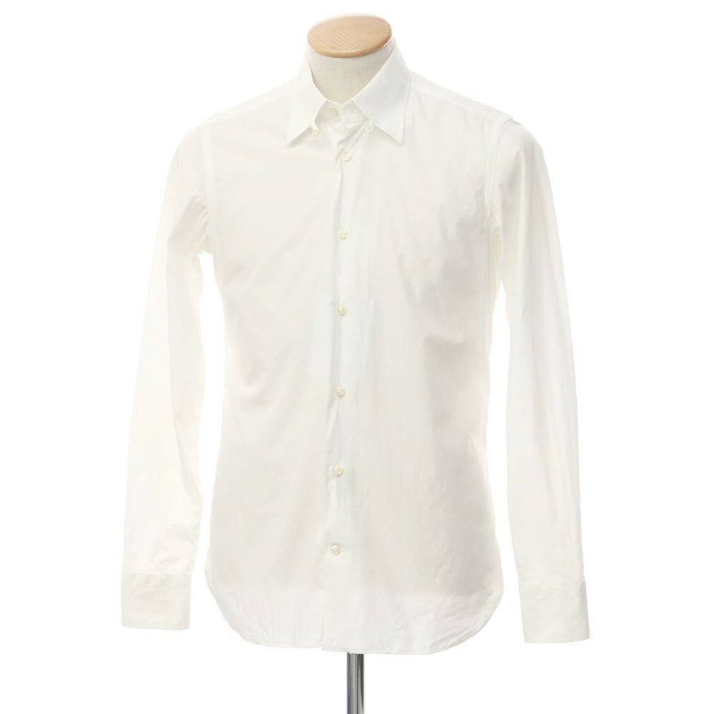 [Used] BORRIELLO Cotton Tab Collar Dress Shirt White [No description (S rank)] [Condition rank D] [Men&