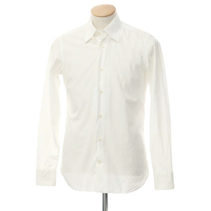 [Used] BORRIELLO Cotton Tab Collar Dress Shirt White [No description (S rank)] [Condition rank D] [Men&