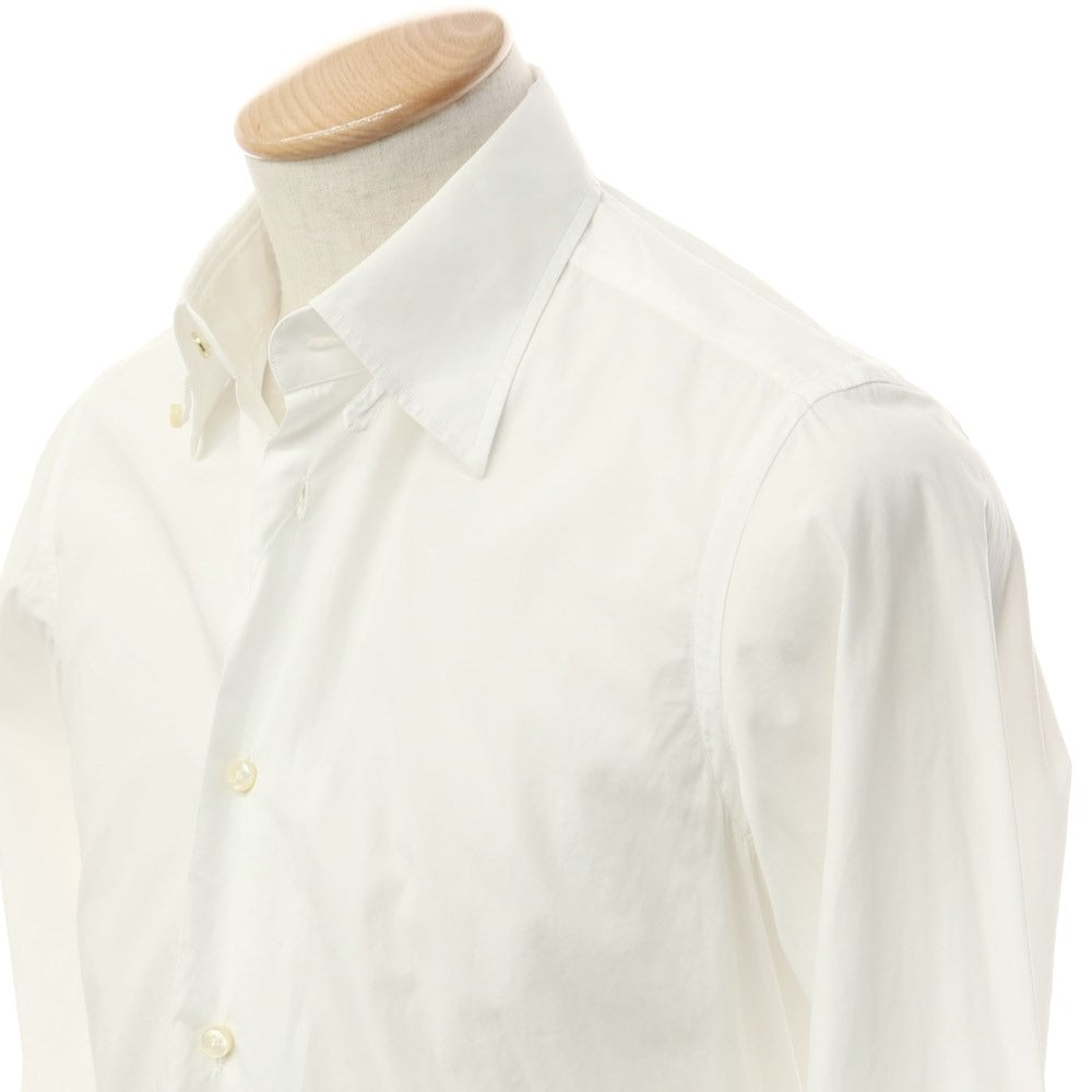 [Used] BORRIELLO Cotton Tab Collar Dress Shirt White [No description (S rank)] [Condition rank D] [Men&