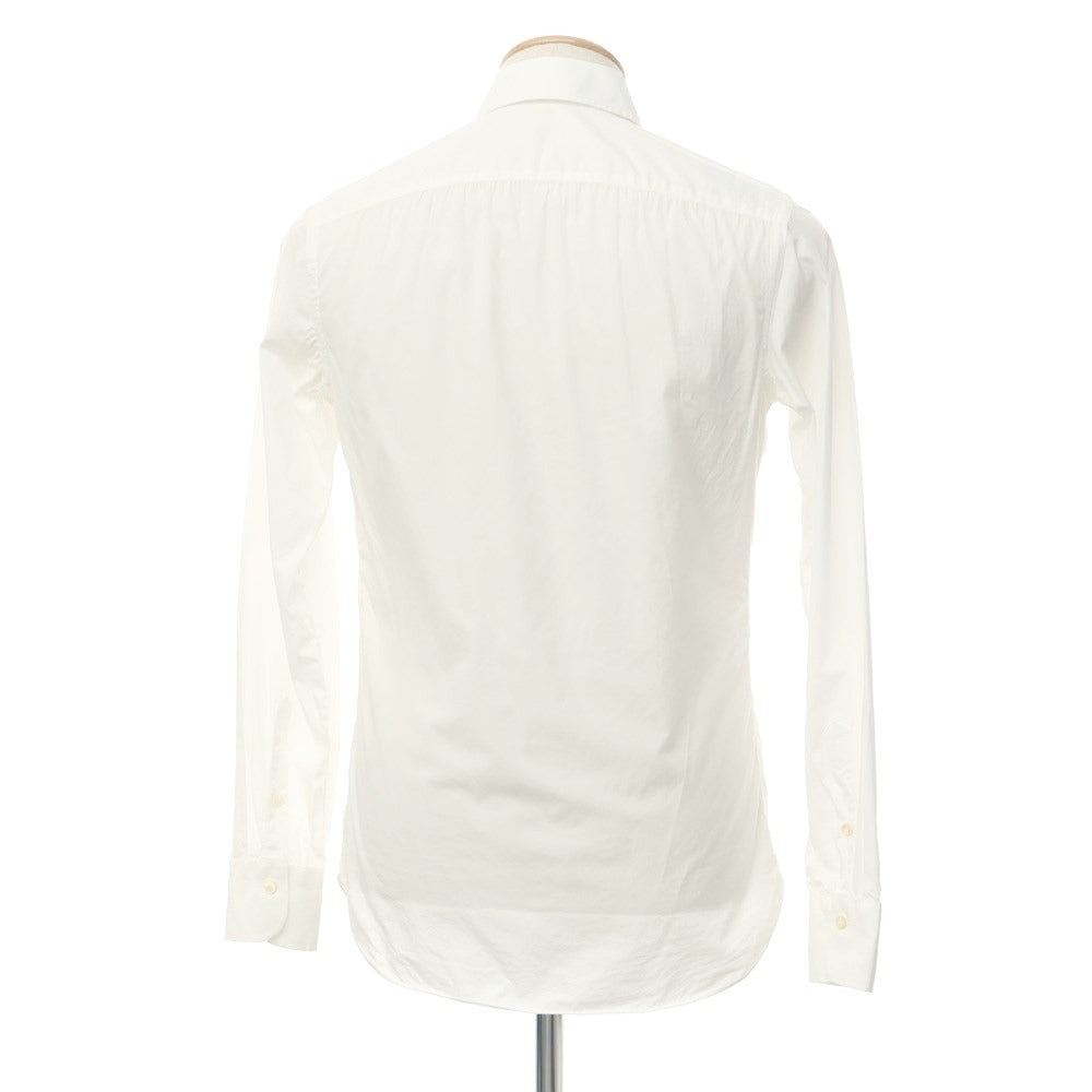 [Used] BORRIELLO Cotton Tab Collar Dress Shirt White [No description (S rank)] [Condition rank D] [Men&