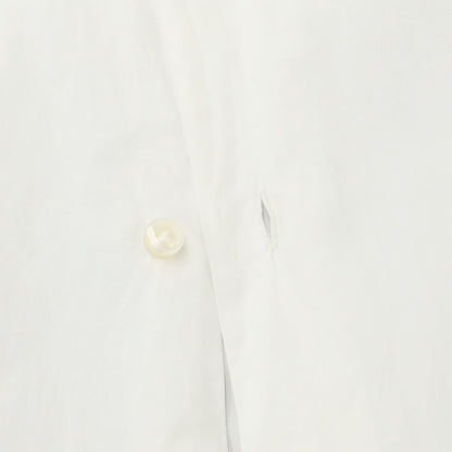 [Used] BORRIELLO Cotton Tab Collar Dress Shirt White [No description (S rank)] [Condition rank D] [Men&