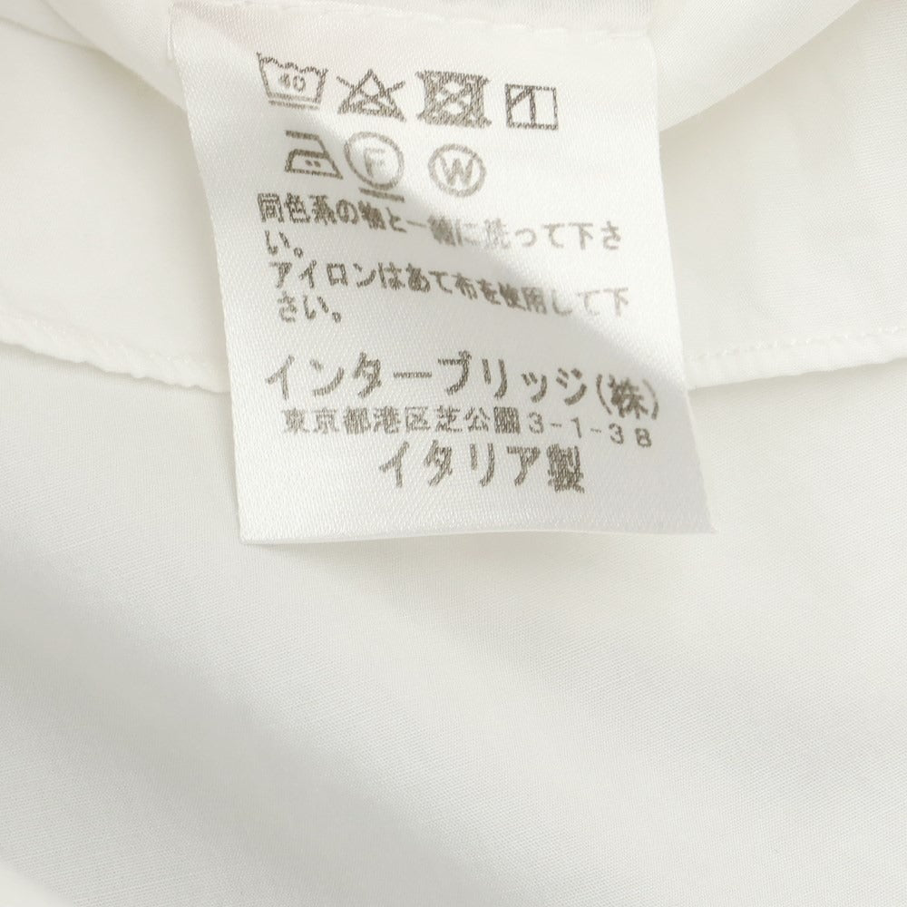 [Used] BORRIELLO Cotton Tab Collar Dress Shirt White [No description (S rank)] [Condition rank D] [Men&