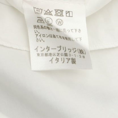 [Used] BORRIELLO Cotton Tab Collar Dress Shirt White [No description (S rank)] [Condition rank D] [Men&