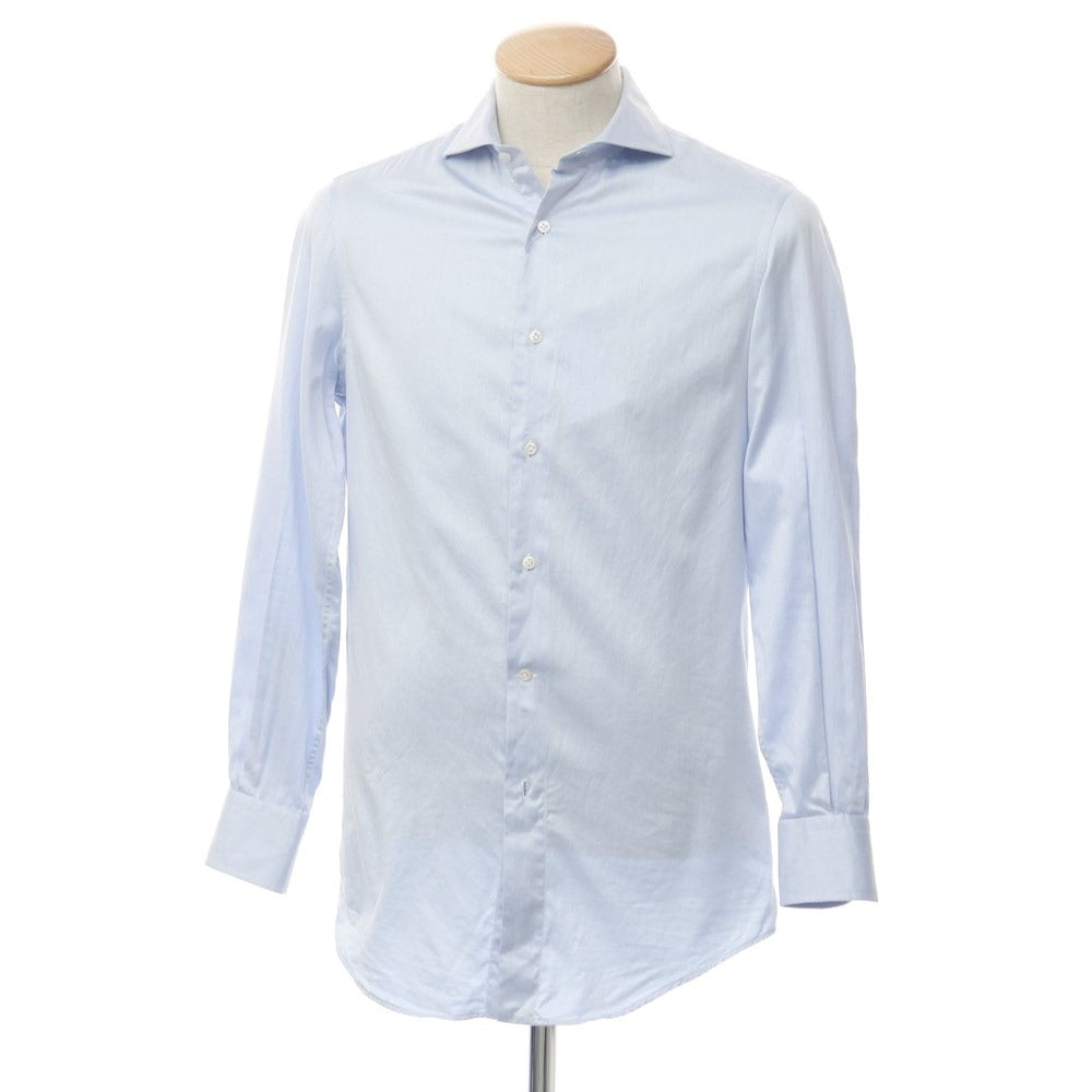 [Used] CAMICIANISTA Cotton Horizontal Collar Dress Shirt Light Blue [38] [Condition Rank C] [Men&