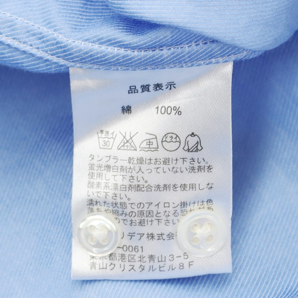 [Used] CAMICIANISTA Cotton Horizontal Collar Dress Shirt Light Blue [38] [Condition Rank C] [Men&