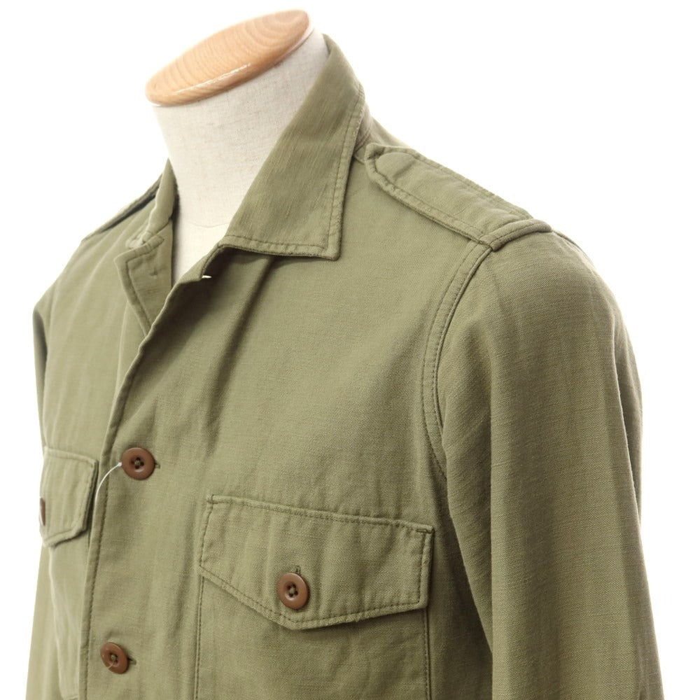 [Used] Inpaichthys kerri Cotton Military Shirt Olive [S] [Condition Rank C] [Men&