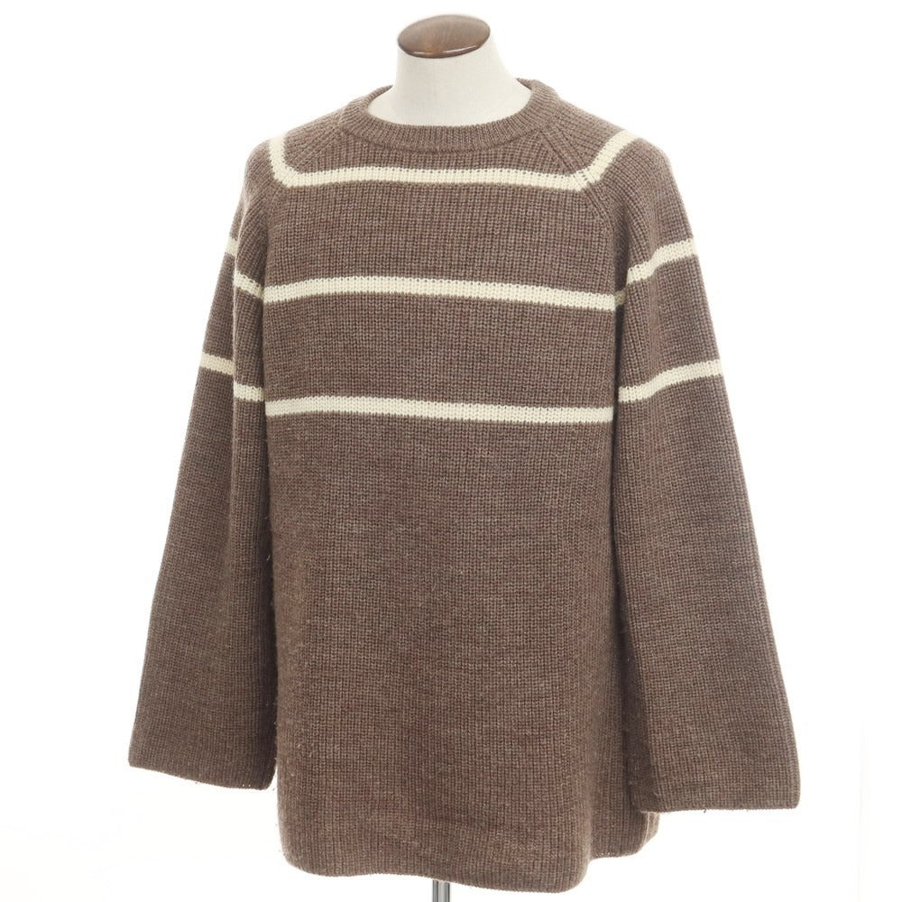 [Used] NOMA td Wool Crew Neck Pullover Knit Brown x Off White [3] [Condition Rank C] [Men&