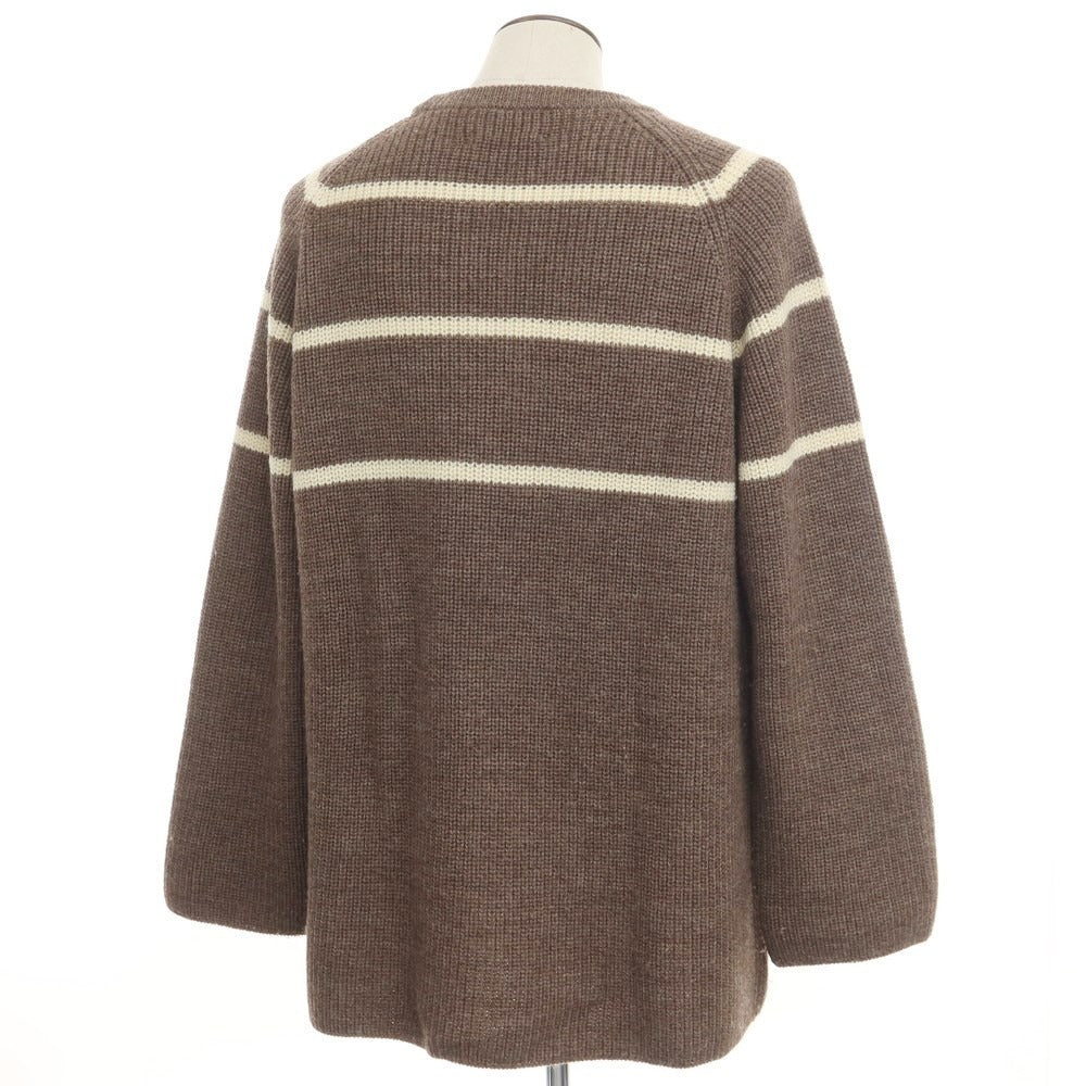 [Used] NOMA td Wool Crew Neck Pullover Knit Brown x Off White [3] [Condition Rank C] [Men&