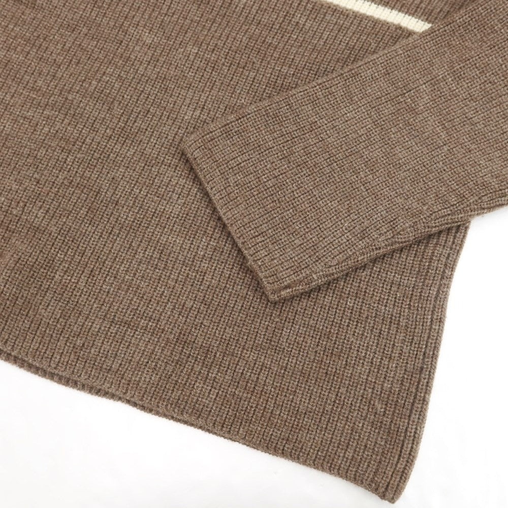 [Used] NOMA td Wool Crew Neck Pullover Knit Brown x Off White [3] [Condition Rank C] [Men&