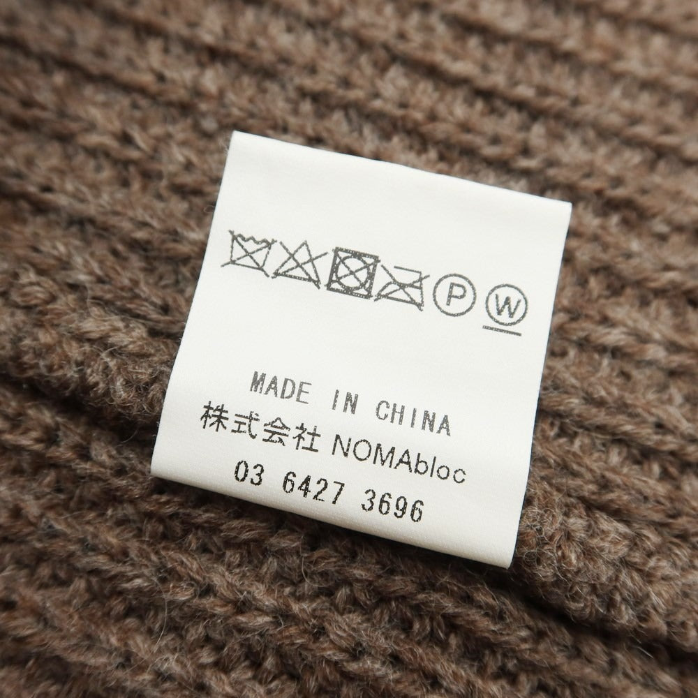 [Used] NOMA td Wool Crew Neck Pullover Knit Brown x Off White [3] [Condition Rank C] [Men&