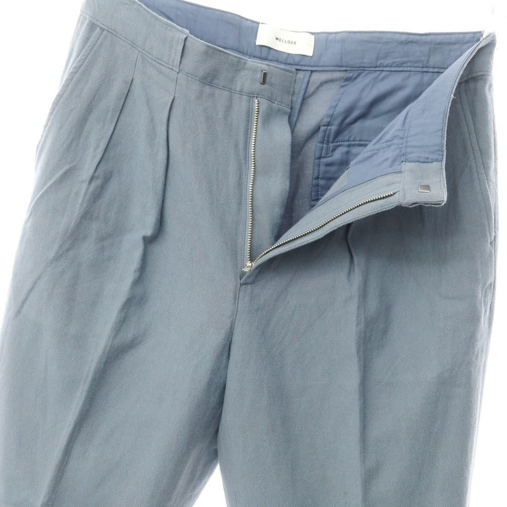 [Used] WELDER Wool polyester casual slacks pants
 Light blue [Size 4] [BLU] [A/W] [Condition Rank C] [Men&