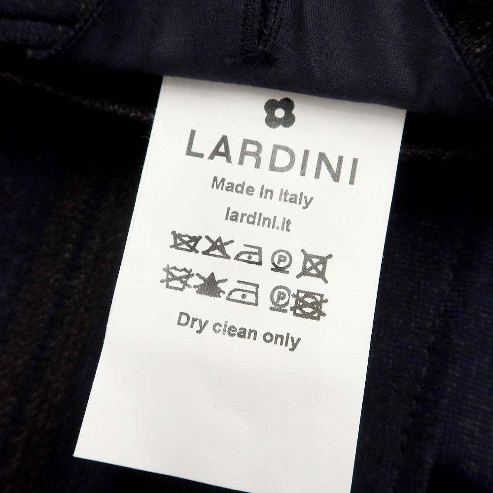 [Used] [Unused] LARDINI Wool Striped Jacket Dark Navy x Brown [46] [Condition Rank S] [Men&