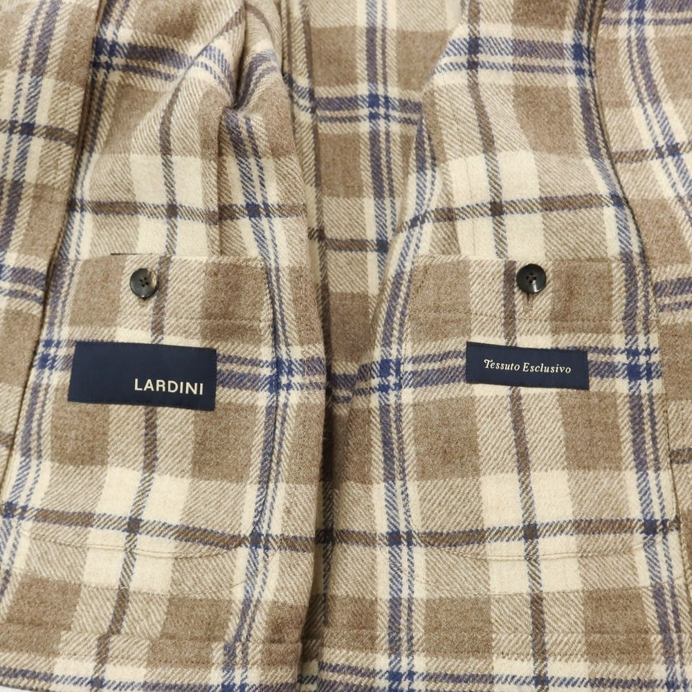 中古】【未使用】ラルディーニ LARDINI ソフトツイードウール チェック ...