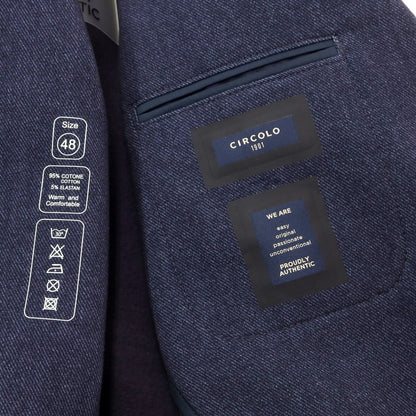 [Used] [Unused] CIRCOLO 1901 Cotton Jersey Casual Jacket Purple Navy [48] [Condition Rank S] [Men&