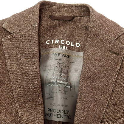 [Used] [Unused] CIRCOLO 1901 Cotton Jersey Casual Jacket Brown [46] [Condition Rank S] [Men&