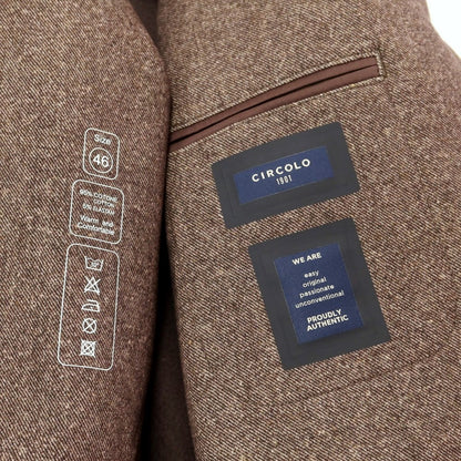 [Used] [Unused] CIRCOLO 1901 Cotton Jersey Casual Jacket Brown [46] [Condition Rank S] [Men&